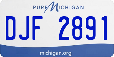 MI license plate DJF2891