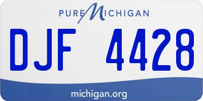 MI license plate DJF4428