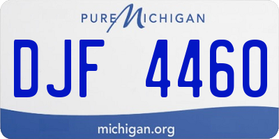MI license plate DJF4460