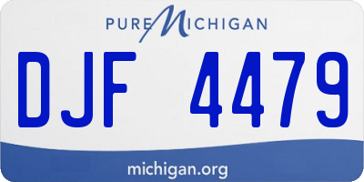 MI license plate DJF4479