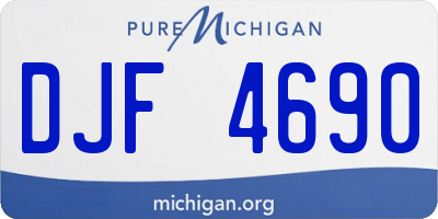 MI license plate DJF4690