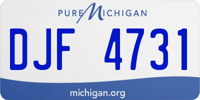 MI license plate DJF4731