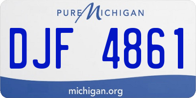 MI license plate DJF4861