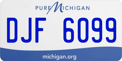 MI license plate DJF6099