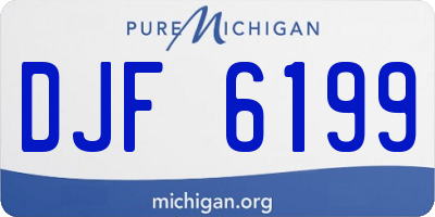 MI license plate DJF6199