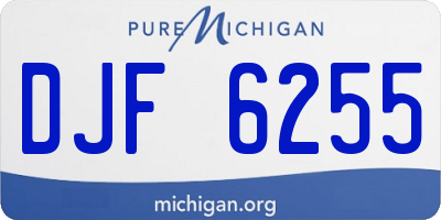 MI license plate DJF6255
