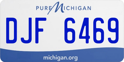 MI license plate DJF6469