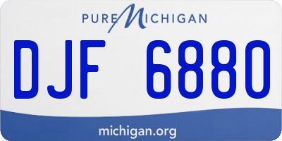 MI license plate DJF6880