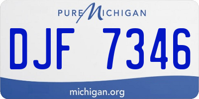 MI license plate DJF7346