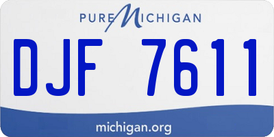 MI license plate DJF7611