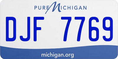 MI license plate DJF7769