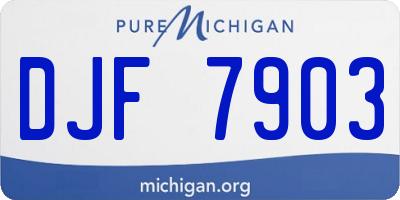 MI license plate DJF7903