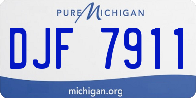 MI license plate DJF7911