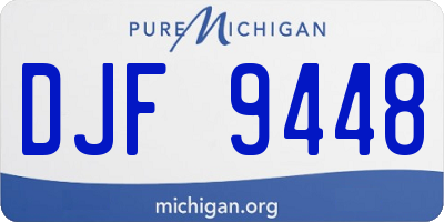MI license plate DJF9448
