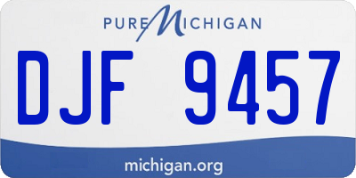 MI license plate DJF9457