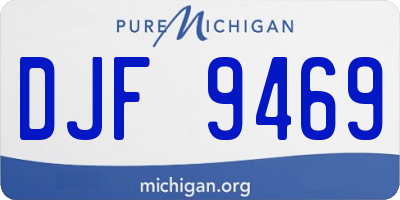 MI license plate DJF9469
