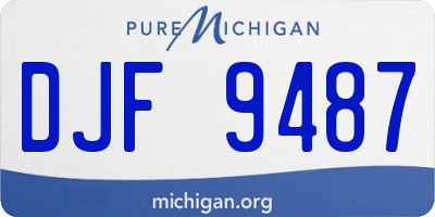 MI license plate DJF9487