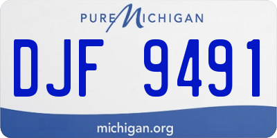 MI license plate DJF9491