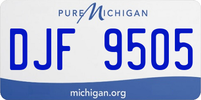 MI license plate DJF9505