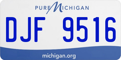MI license plate DJF9516