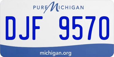 MI license plate DJF9570