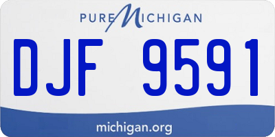 MI license plate DJF9591