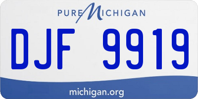 MI license plate DJF9919