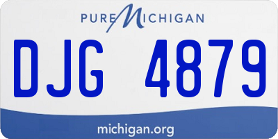 MI license plate DJG4879