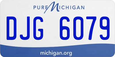 MI license plate DJG6079