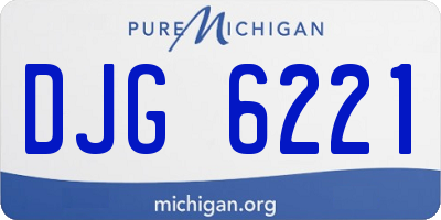 MI license plate DJG6221