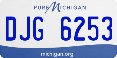 MI license plate DJG6253