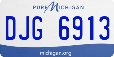 MI license plate DJG6913