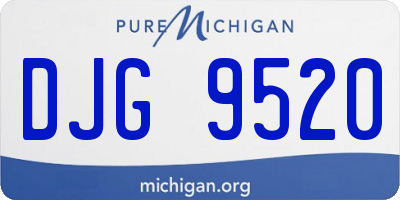 MI license plate DJG9520