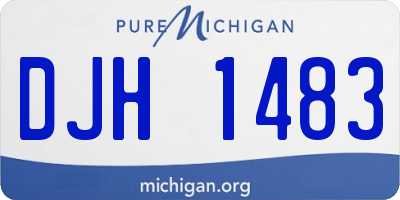 MI license plate DJH1483