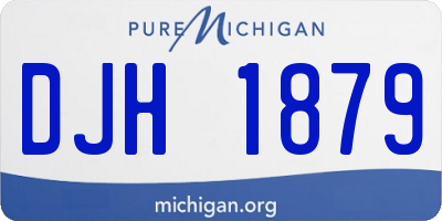 MI license plate DJH1879