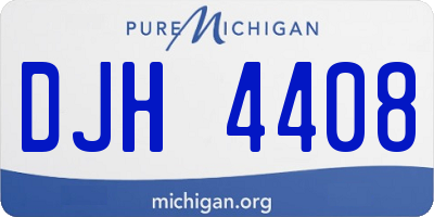 MI license plate DJH4408