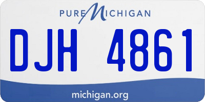 MI license plate DJH4861
