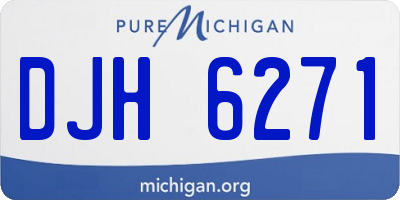 MI license plate DJH6271