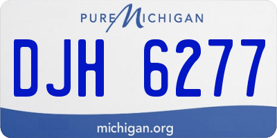 MI license plate DJH6277