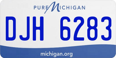 MI license plate DJH6283