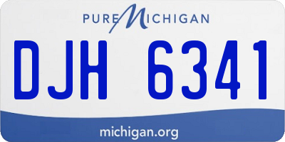 MI license plate DJH6341