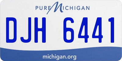 MI license plate DJH6441