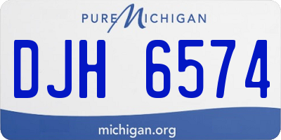 MI license plate DJH6574