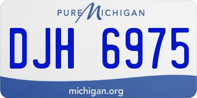 MI license plate DJH6975