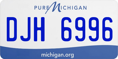 MI license plate DJH6996