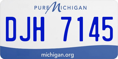 MI license plate DJH7145