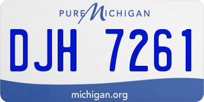 MI license plate DJH7261