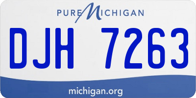MI license plate DJH7263