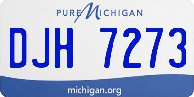 MI license plate DJH7273