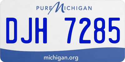 MI license plate DJH7285